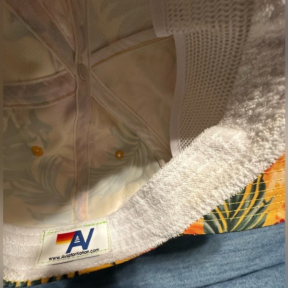 ‼️Rare‼️?AVIATOR NATION?Signature Malibu Vintage Safari Low-Rise Trucker in Gold main image 4
